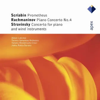 Rachmaninov : Piano Concerto No.4 - Stravinsky : Concerto for Piano and Wind Instruments - Scriabin : Prométhée [Apex] by Elmer Iseler