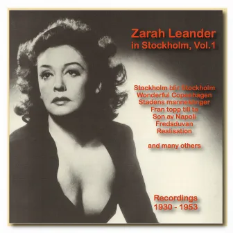 Icons of German Cinema: Zarah Leander in Stockholm, Vol. 1 (1930-1953) by Einar Groth