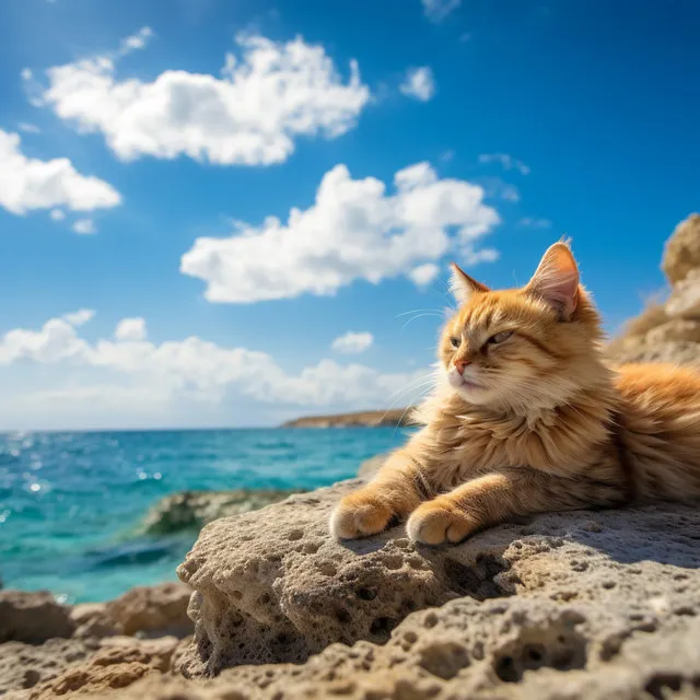 Océano Tranquilo Para Gatos: Melodías De Agua Relajantes