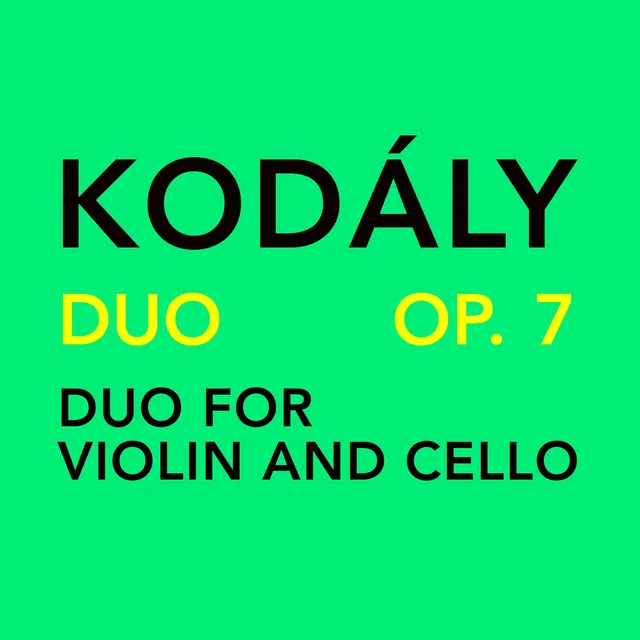 Duo for Violin and Cello, Op. 7: II. Adagio