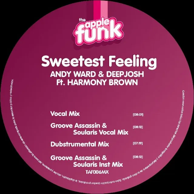 Sweetest Feeling - Vocal Mix