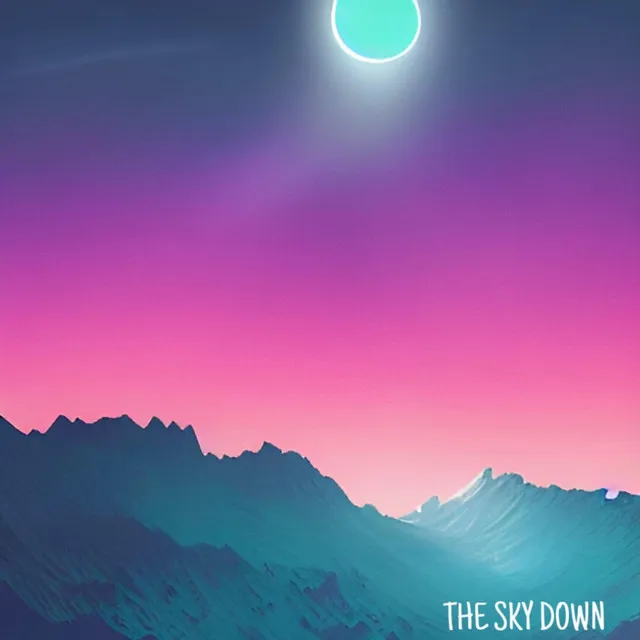 The sky down