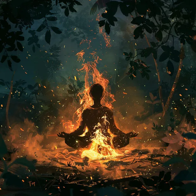 Reflejo Del Fuego Binaural: Paz De Meditación