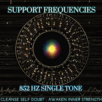 852 hz Frequency - Single Tone - Cleanse Self Doubt - Awaken Inner Strength by Support Frequencies Solfeggio