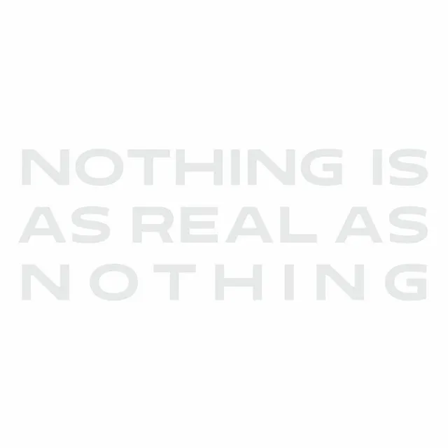 Nothing Is As Real As Nothing