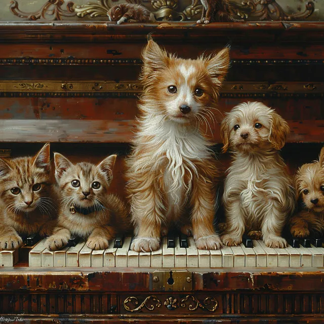 Melodía Calmante De Piano De Los Gatos