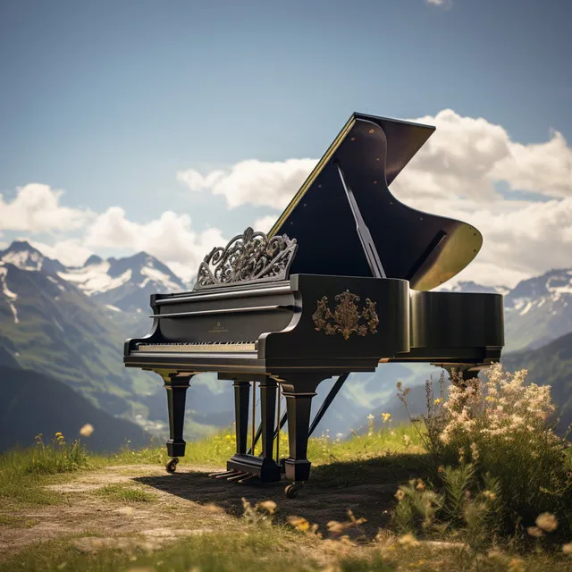 Piano De Relajación Con Eco De Sonido Sereno