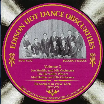 Edison Hot Dance Obscurities, Vol. 3 by Mal Hallett and His Orchestra