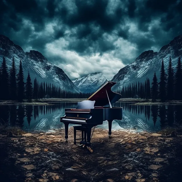 Serenity Echoes Piano Twilight