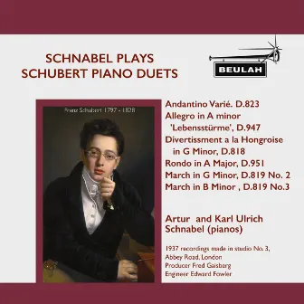 Schnabel Plays Schubert Piano Duets by Karl Ulrich Schnabel