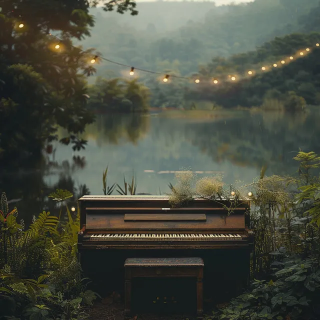 Sintonía Del Flujo Del Río En El Piano