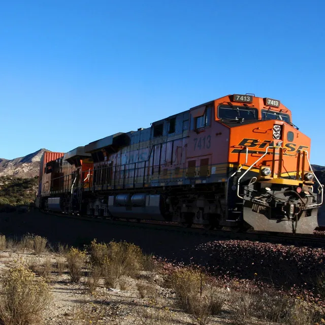 Train Passing by in the Desert - Single