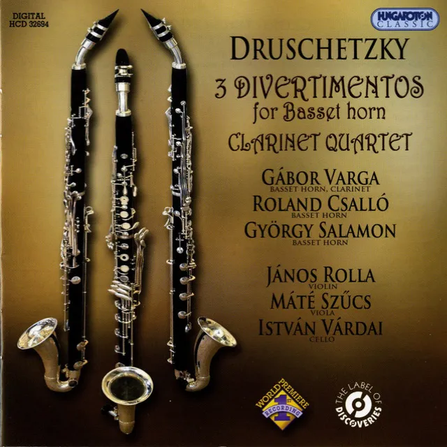 Divertimento No. 1 for 3 Basset-Horns in F Major: II. Menuetto: Allegretto