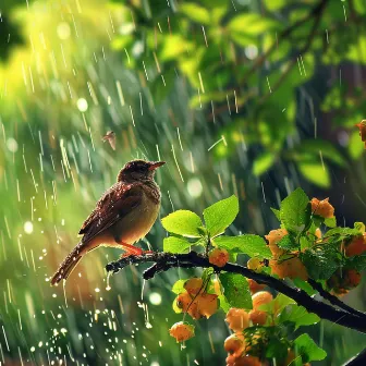 Symphony Softness: Binaural Birds in Rainy Nature - 78 72 Hz by Anaamaly