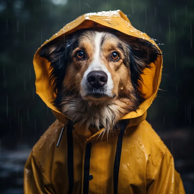 Abrazo Del Coro Canino En Las Tormentas De Truenos