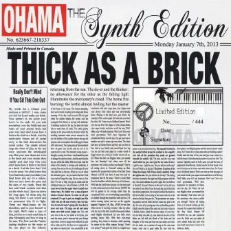 Thick As a Brick: The Synth Edition by Ohama