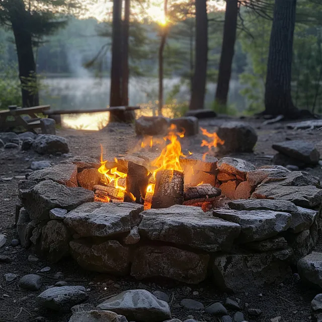 Calidez Del Masaje En El Fuego