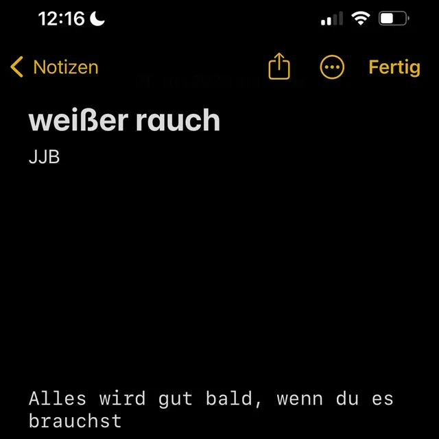 weißer rauch