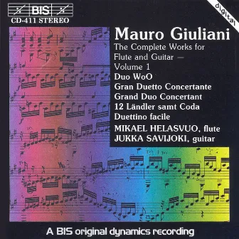 Giuliani: Complete Works for Flute and Guitar, Vol. 1 by Jukka Savijoki