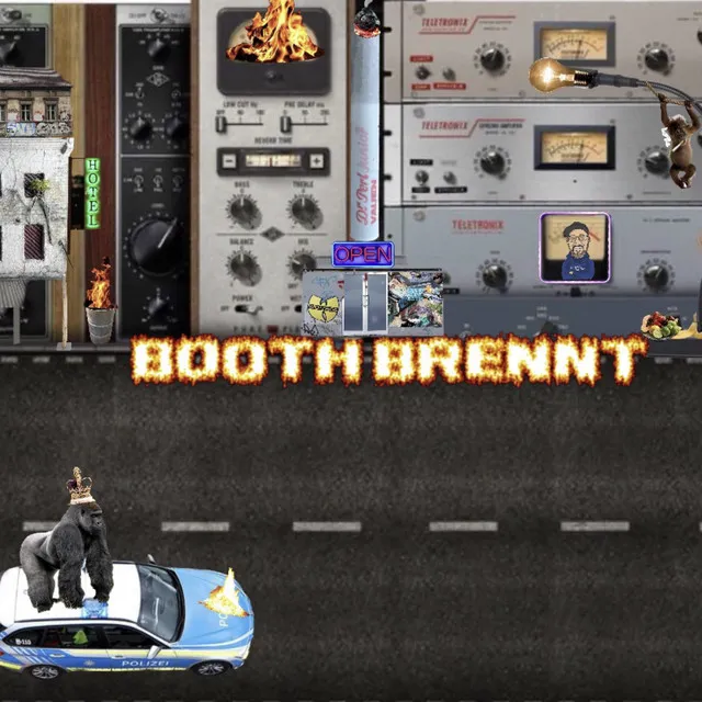 Booth brennt