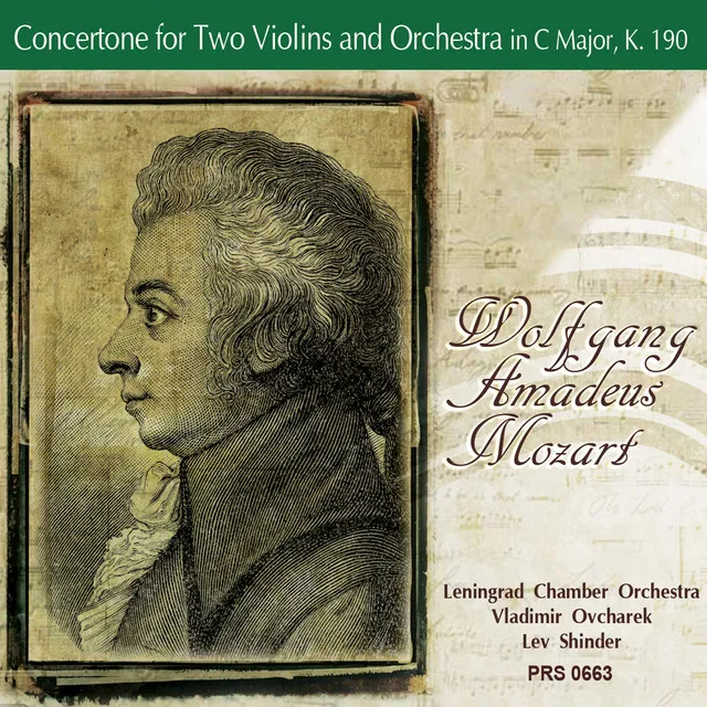 Concertone for Two Violins and Orchestra in C Major, K. 190: I. Allegro spiritoso