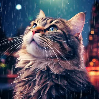 Rains Serene Cat Haven: Nature's Purr-fect Harmony by Nature's Noise