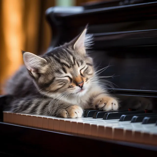 Piano's Peaceful Echoes: Relaxation for Cats