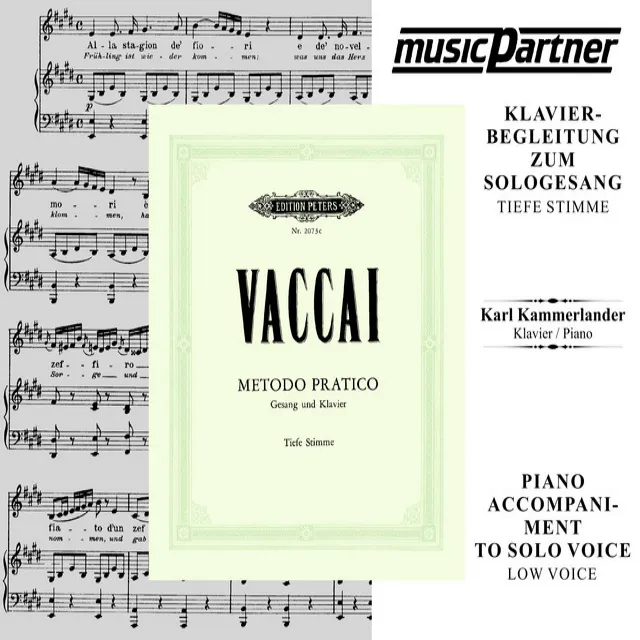 Vaccai: Metodo pratico de canto (Piano Accompaniment for Low Voice)