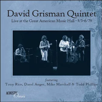 Live At The Gamh 1979 by DAVID GRISMAN QUINTET