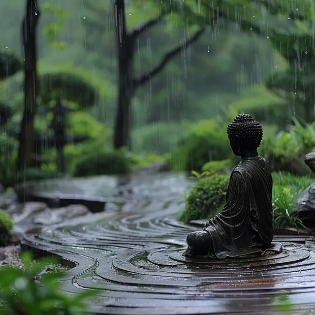 Lluvia Reflexiva Para La Paz Del Yoga