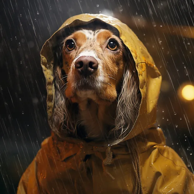 Serenidad Canina: Melodías De Gotas De Lluvia