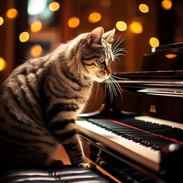 Feline Piano Calm Harmony