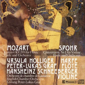 Mozart: Konzert KV 299 für Flöte, Harfe und Orchester / Spohr: Concertante Nr. I für Violine, Harfe und Orchester by Ursula Holliger