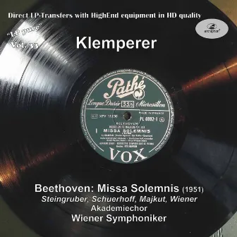 LP Pure, Vol. 33: Klemperer Conducts Beethoven – Missa Solemnis (Historical Recording) by Wiener Akademie-Chor