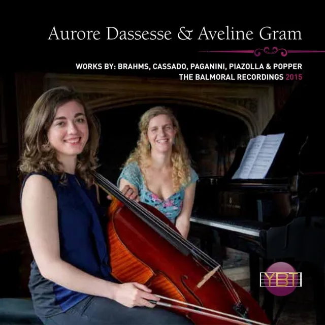 Aurore Dassesse & Aveline Gram - Works By Brahms, Cassado, Paganini, Piazolla & Popper