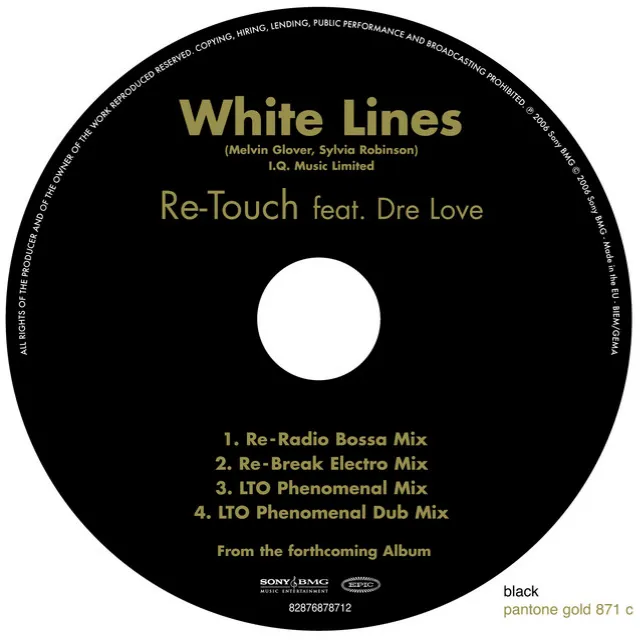 White Lines (feat. Dre Love) - re-radio bossa mix