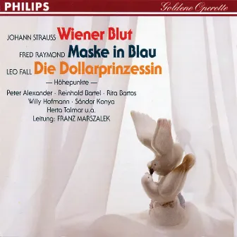 Wiener Blut - Maske in Blau - Die Dollarprinzessin by Ralf Paulsen