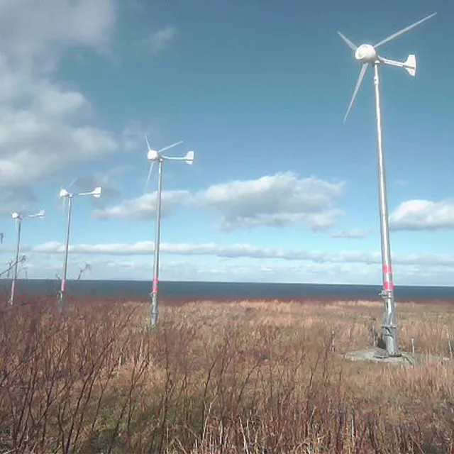 a photo of wind turbines in japan