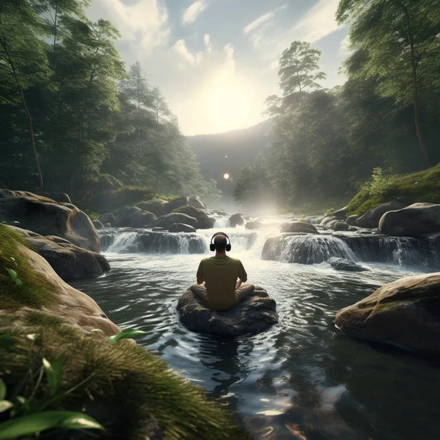 Binaural Meditation: Water Calming Echoes