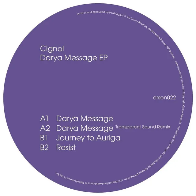 Darya Message - Transparent Sound Remix