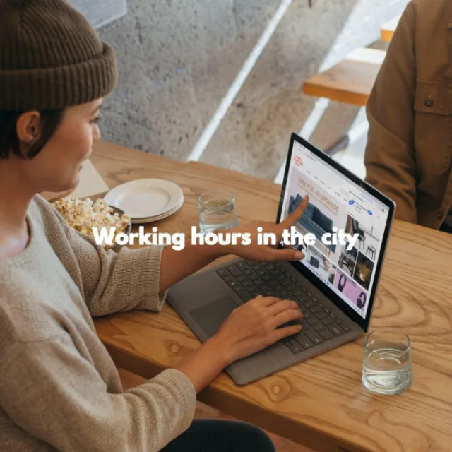 Working hours in the city