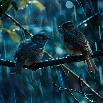 Mindful Binaural Meditation with Nature Birds and Rain by Blueberry House Meditations