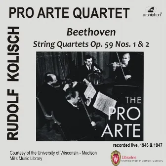 Beethoven: String Quartets, Op. 59 Nos. 1 & 2 (Live) by Pro Arte Quartet