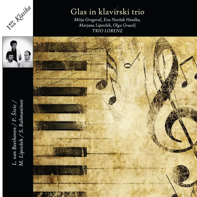 Romance za visoki glas in klavirski trio: III. Zdaj bom spet cisto sam