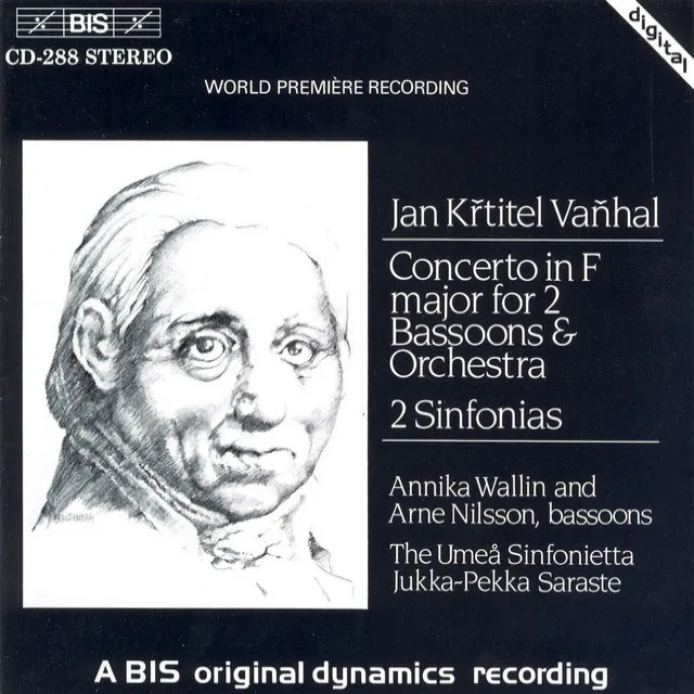 Vanhal: Concerto for 2 Bassoons in F Major / 2 Sinfonias