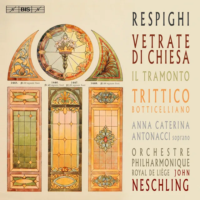 Respighi: Vetrate di chiesa, Il tramonto & Trittico botticelliano