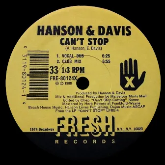 Can't Stop by Hanson & Davis