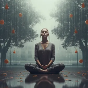 Meditación De Lluvia Relajante: Música Binaural Para La Tranquilidad by Día de Meditación