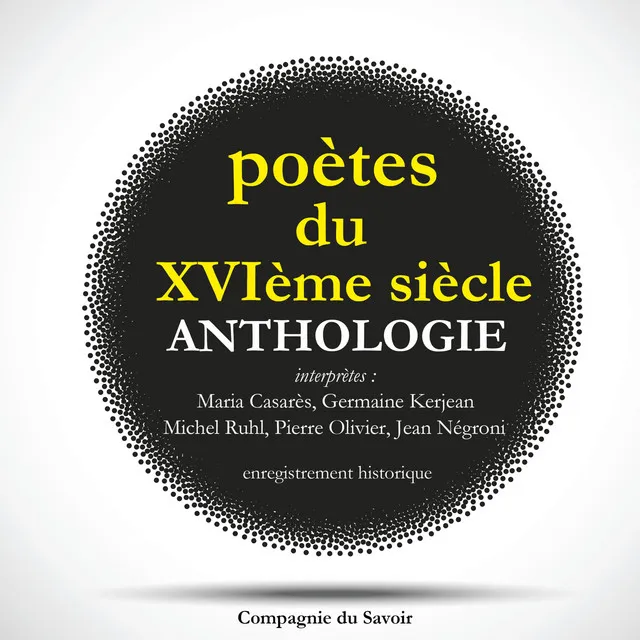 Chapter 1.8 - Poètes du XVIeme siècle, anthologie