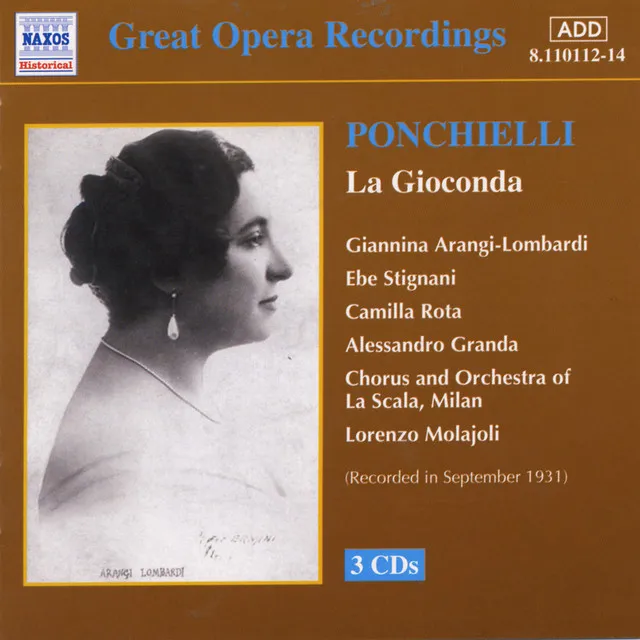 La Gioconda, Op. 9, Act I - E cantan su lor tombe!